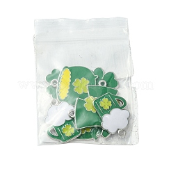 8 Stück Legierungs-Email-Anhänger im 4-Stil zum Thema St. Patrick's Day&nbsp;ENAM-FS0001-72