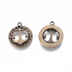 Tibetischer stil Aluminium Anhänger & Charms&nbsp;LS-TIBE-S301-019AB-NR