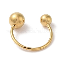Anillos de puño redondos de acero inoxidable 304 con revestimiento iónico (IP) para mujer&nbsp;RJEW-G315-09A-G