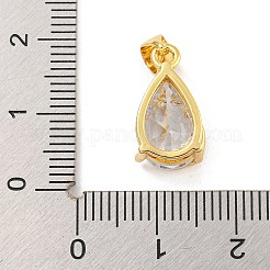 Gestell Messing micro ebnen Zirkonia Anhänger&nbsp;KK-G513-13G