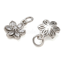 Ciondoli in ottone zirconi chiari micro pavé&nbsp;CU-CBA6E4E-05P