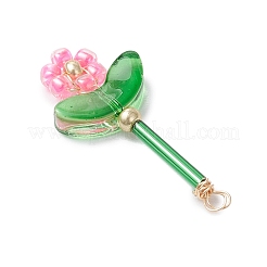 Blumenanhänger aus Glasperlen&nbsp;PALLOY-MZ00668