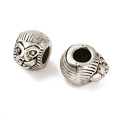 Tibetische Stil Legierung Großlochperlen&nbsp;FIND-M047-15AS