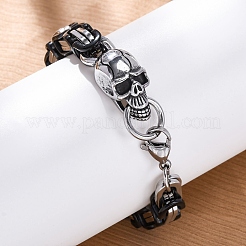 201 byzantinische Kettenarmbänder aus Edelstahl&nbsp;BJEW-B078-160P