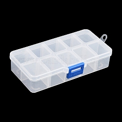 (Defekter Abverkauf: zerkratzt) Transparente Aufbewahrungsboxen aus Kunststoff mit 10 Fach&nbsp;CON-XCP0002-74