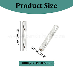 1000 Stück gedrehte Glasperlen&nbsp;SEED-HY0001-12A