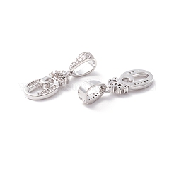 Pendenti ecologici in ottone con micro pavé di zirconi&nbsp;KK-K265-01P-O