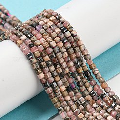 Chapelets de perles en rhodonite naturelle&nbsp;X-G-Q1005-F-01