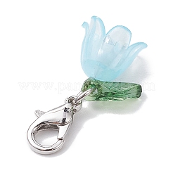 Décorations pendentifs en acrylique lys&nbsp;HJEW-JM01890-01
