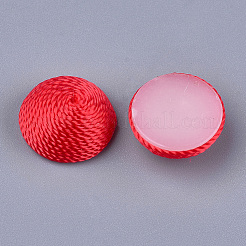 Polyesterfaden Stoff Cabochons&nbsp;LS-X-WOVE-T008-02B-01