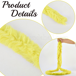 Rouleau de tissu chenille en fausse fourrure pour décoration d'arbre de Noël ou pour fabrication de couronnes et d'arcs&nbsp;FIND-WH20003-95C