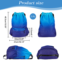 Sac à dos imperméable à cordon en tissu oxford&nbsp;ABAG-WH0032-65A