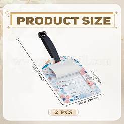 Etiqueta de equipaje de cuero pu&nbsp;AJEW-WH0596-216