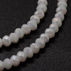 Chapelets de perles en verre électroplaqué&nbsp;GLAA-K013-10HR