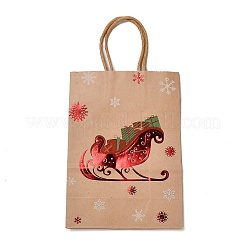 Rechteckige Papiertüten zum Thema Weihnachten mit Heißprägung&nbsp;LS-CARB-F011-02D