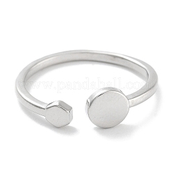 Gestellbeschichtung Messing offene Manschette Ring Komponenten&nbsp;KK-Z071-33P