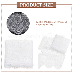 Rubans de dentelle de cils en polyester de 3 mètre&nbsp;OCOR-WH0090-008