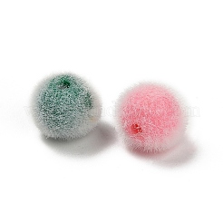 Perles acryliques opaques floquées&nbsp;OACR-I026-01A
