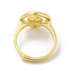 Anelli regolabili a rombo in ottone&nbsp;RJEW-H220-33G