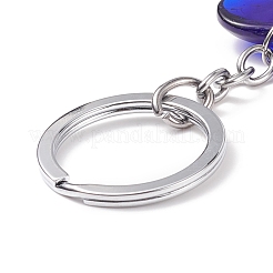 Portachiavi con ciondoli malocchio fatti a mano a lume&nbsp;KEYC-JKC00363