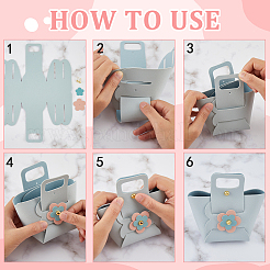 10 Satz 5 Farben PU-Leder-Handtaschen-Kits&nbsp;PURS-CL0001-03