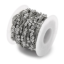 Chaînes en acier inoxydable 304 avec perles&nbsp;CHS-F020-11P
