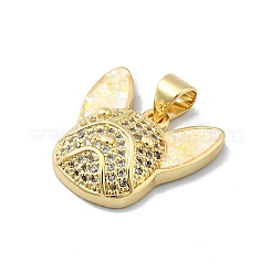 Pendentifs en laiton zircon cubique transparent&nbsp;KK-A221-25A-G