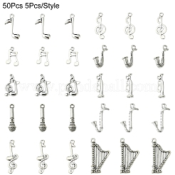 50 stücke 10 stile tibetische stil anhänger aus zinklegierung&nbsp;FIND-YW0005-12