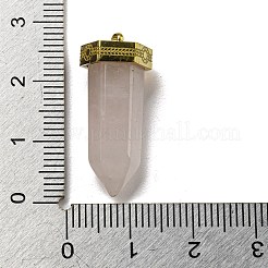 Natürlichen Rosenquarz Anhänger hingewiesen&nbsp;LS-STAS-K273-03G-01