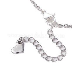 Halsketten mit Anhänger aus Messing mit Mikropflaster und Zirkonia&nbsp;NJEW-JN04908