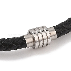 Geflochtene Armbänder aus Mikrofaser-Lederband&nbsp;BJEW-B096-15P
