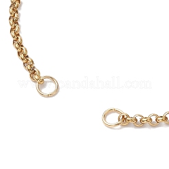 2 pz 2 colori 304 acciaio inossidabile rolo catena braccialetto cursore making&nbsp;AJEW-JB01243
