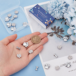 30 Stück 3 Stile Legierung Strass Dia-Charme&nbsp;FIND-SC0010-34