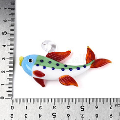 Gros pendentifs vernissées manuels&nbsp;LAMP-T025-04C