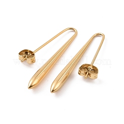 Orecchini pendenti in acciaio inossidabile 304&nbsp;EJEW-C055-01B-G