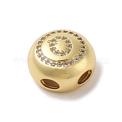 Placage en rack pendentifs en laiton et zircone cubique&nbsp;KK-Z047-07G-Q-RS