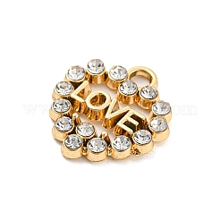 Pendenti di strass in lega di placcatura uv&nbsp;PALLOY-D026-16G