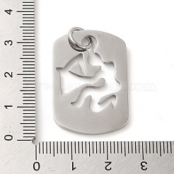 Pendenti cavi in acciaio inossidabile 304 anti-ossidazione&nbsp;STAS-C086-04A-P