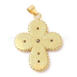 Cremagliera placcatura micro ottone spianare pendenti zirconi&nbsp;KK-R143-02G