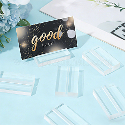 10 soporte rectangular para tarjetas de identificación de acrílico.&nbsp;AJEW-GF0015-02