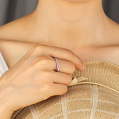 304 Edelstahl-Strass-Fingerring&nbsp;DV7785-2