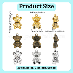 90 pendentif en alliage de style tibétain&nbsp;FIND-GA0008-55