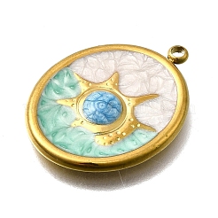 304 Edelstahl-Emaille-Anhänger&nbsp;STAS-Z163-21G-08