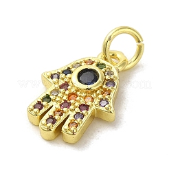 Adornos de latón micropavé de circonia cúbica&nbsp;KK-M283-13C-02