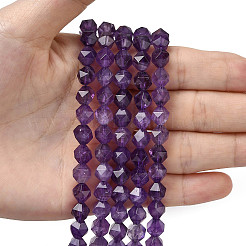 Natürlichen Amethyst Perlen Stränge&nbsp;G-Z119-A40-02