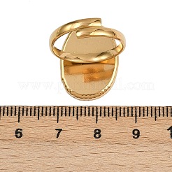 Anelli aperti in acciaio inossidabile 304 smaltati per donna&nbsp;RJEW-K301-06B-01