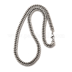 Colliers à maillons cubains en acier inoxydable 304 de 8 mm pour hommes&nbsp;NJEW-B134-03B-P