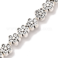 Tibetischen Stil Blumenlegierungskorn-Stränge&nbsp;TIBEB-O007-08-RS