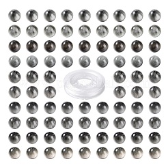 100pcs 8mm natürliche runde Perlen des Falkenauges&nbsp;DIY-LS0002-25