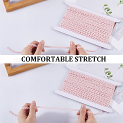 25 Yards elastisches gewelltes Fransenband aus Polyester&nbsp;SRIB-GF0001-40D